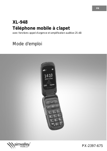 Mode d’emploi Simvalley XL-948 Téléphone portable