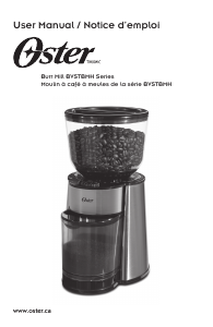 Bruksanvisning Oster BVSTBMH23-033 Kaffekvarn