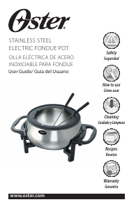 Bruksanvisning Oster FPSTFN7700R-033 Fondue