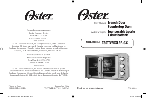 Manual Oster TSSTTVFDXLPP-033 Oven
