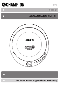 Handleiding Champion ADM100 Discman