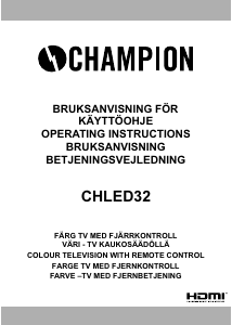 Käyttöohje Champion CHLED32 LED-televisio