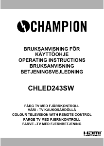 Käyttöohje Champion CHLED243SW LED-televisio