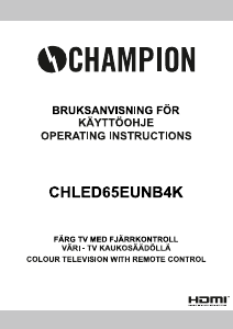 Käyttöohje Champion CHLED65EUNB4K LED-televisio