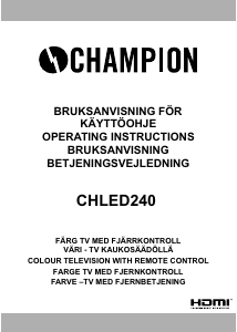 Bruksanvisning Champion CHLED240 LED-TV