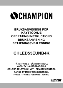 Bruksanvisning Champion CHLED55EUNB4K LED TV