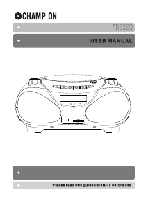 Handleiding Champion ABB200B Stereoset