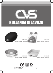 Kullanım kılavuzu CVS CN 3803 Mutfak terazisi
