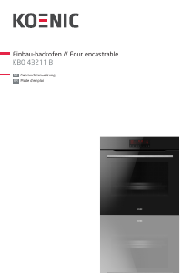 Bedienungsanleitung Koenic KBO 43211 B Backofen