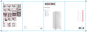 Manual Koenic KFZ 45221 A2 NF Congelador