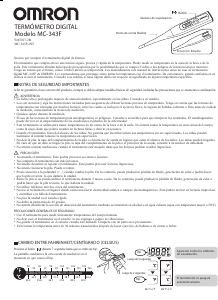 Manual de uso Omron MC-343F Termómetro