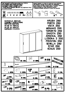Instrukcja Stolar Sewilla 250 Garderoba