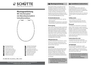 Manuale Schütte 82152 Yin & Yang Sedile WC