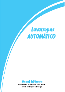 Manual de uso Patriot 615 Lavadora