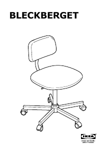 Instrukcja IKEA BLECKBERGET Krzesło biurowe
