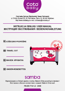 Manual Coto Baby Samba Cot