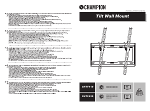 Käyttöohje Champion CHTF420 Seinäteline