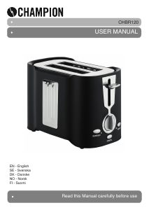 Manual Champion CHBR120 Toaster