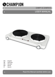 Manual Champion CHKP210 Hob