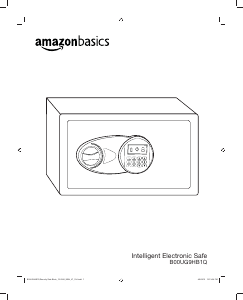 Manual de uso AmazonBasics B00UG9HB1Q Caja fuerte