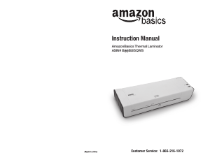 Handleiding AmazonBasics B00BUI5QWS Lamineermachine