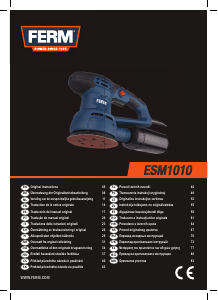 Manual FERM ESM1010 Şlefuitor cu excentric