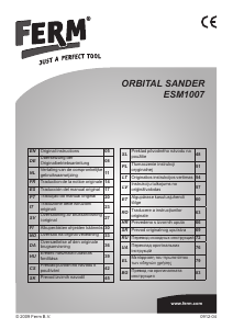 Manual FERM ESM1007 Şlefuitor cu excentric