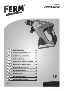 Bruksanvisning FERM CDM1079 Slagborrmaskin