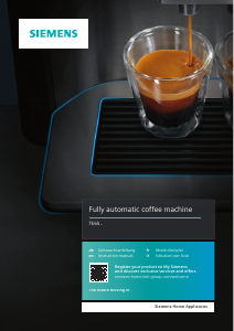 Handleiding Siemens TE657M03DE Espresso-apparaat