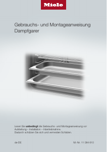 Bedienungsanleitung Miele DG 7440 Backofen
