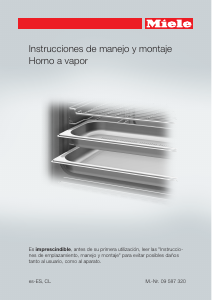 Manual de uso Miele DG 6200 Horno
