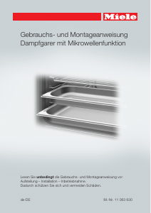 Bedienungsanleitung Miele DGM 7845 Backofen