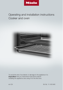 Bruksanvisning Miele H 2265 B AM Ugn