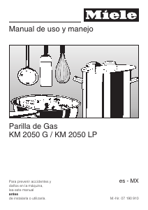 Manual de uso Miele KM 2050 Placa
