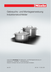 Bedienungsanleitung Miele KM 7515 FX Kochfeld