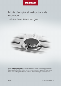 Mode d’emploi Miele KM 3034-1 Table de cuisson