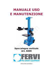 Manuale Fervi S009 Spaccalegna
