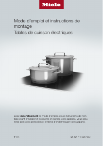 Mode d’emploi Miele KM 6527 FR Table de cuisson
