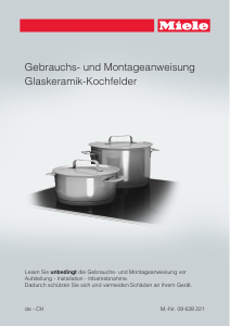 Bedienungsanleitung Miele KM 6021 Kochfeld