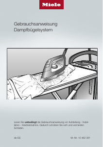 Bedienungsanleitung Miele B 3847 FashionMaster Bügelsystem