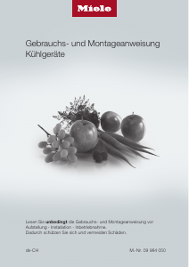 Bedienungsanleitung Miele K 34542-55 EF Kühlschrank