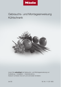 Bedienungsanleitung Miele K 2901 Vi Kühlschrank
