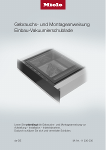 Bedienungsanleitung Miele EVS 7010 Vakuumierer