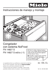 Manual de uso Miele FN 14827 S ed/cs-1 Congelador