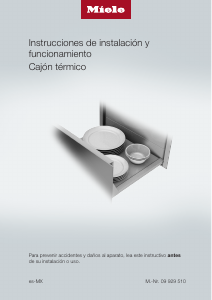 Manual de uso Miele ESW 6880 Cajón calentador