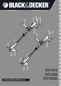Manual Black and Decker STC1815 Aparador de relva