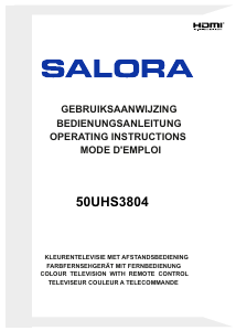 Handleiding Salora 50UHS3804 LED televisie