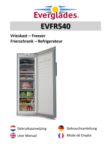 Handleiding Everglades EVFR540 Vriezer