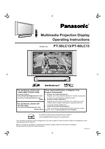 Bruksanvisning Panasonic PT-60LC13 TV