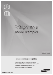 Mode d’emploi Samsung RT59WBSM Réfrigérateur combiné